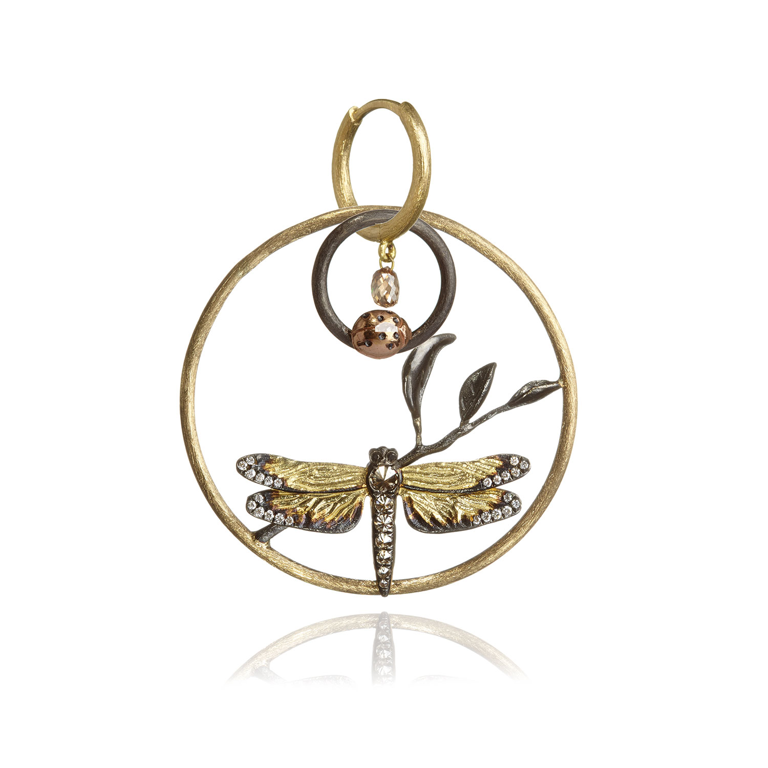 18ct-Gold-&-Diamond-Dragonfly-Pendant-(worn-as-earring)-£2900