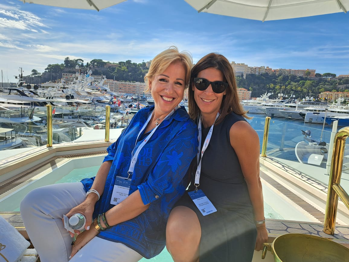Highlights of the Monaco Yacht Show 2023 - Katerina Kyriakarakou and Ariana Konidi of PrivatSea, yacht management experts at MYS 2023