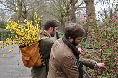 Oliver and Richard Gladwin foraging