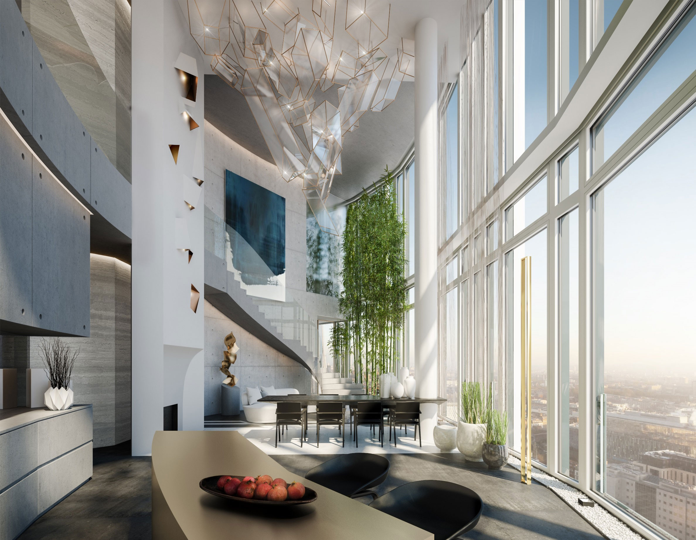 Penthouses in South Bank Tower are available in shell and core state or as turnkey residences