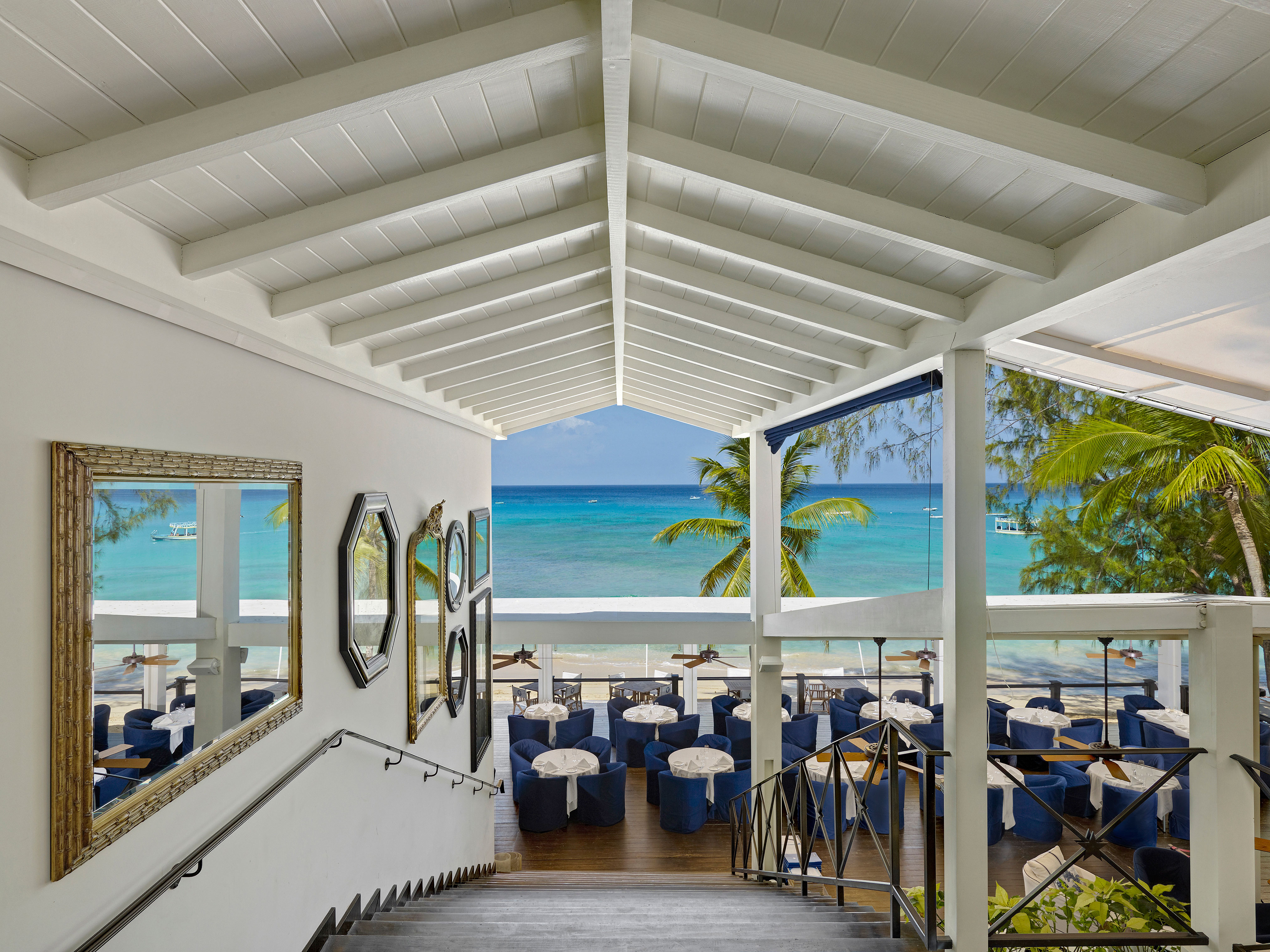 The Lone Star's popular restaurant overlooking the Atlantic Ocean