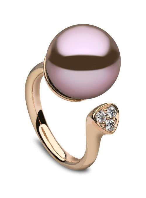Radiant Orchid pearl ring from Yoko London yoko-london-brooche