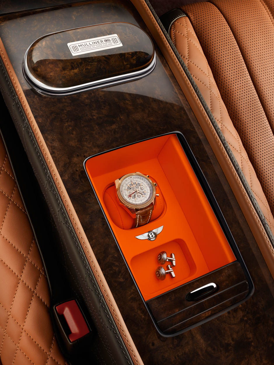 Hand-crafted stowage for the Bentley GQ Korea Flying Spur GQ-Korea-Watch-Stowage
