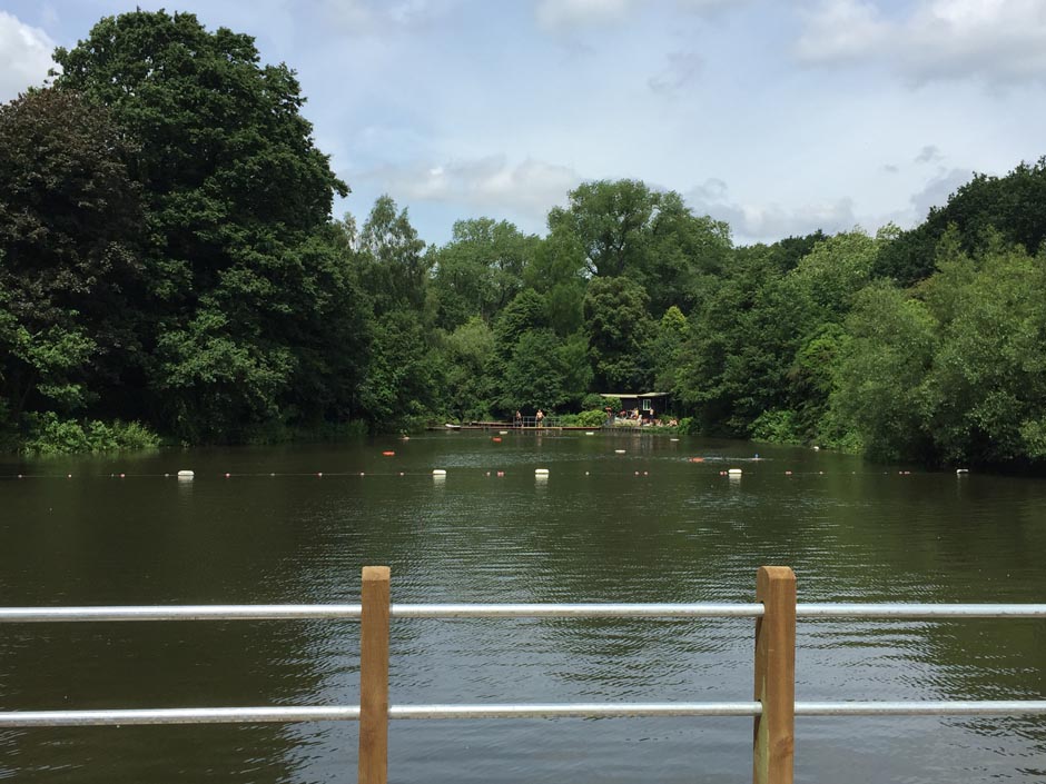 Mixed bathing pond at Hampstead Heath hampstead-river