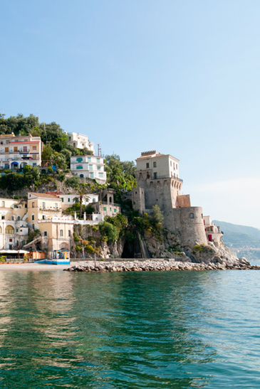 Cetara, on the Amalfi Coast, is known for its Colatura di Alici, an amber-coloured anchovy sauce that’s often used with grated lemon zest def