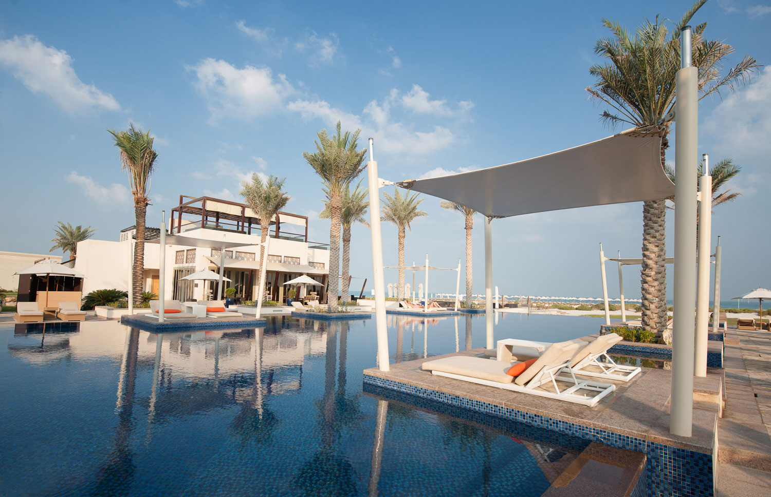 An adults-only pool adds to the tranquillity of the Park Hyatt Park-Hyatt-Abu-Dhabi-Hotel