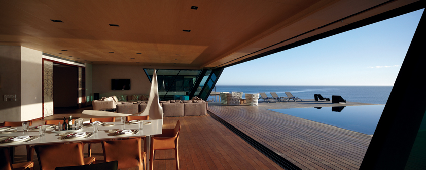 Indoor-outdoor design and lounge space at nearby Playa Vik PlayaVik-C-030921