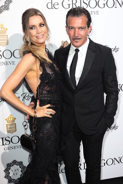 Nicole Kimpel & Antonia Banderas Arrivea at de Grisogono Love On The Rocks Party, Eden Roc, 23rd May 2017 Nicole Kimpel & Antonia Banderas Arrivea at de Grisogono Love On The Rocks Party, Eden Roc, 23rd May 2017