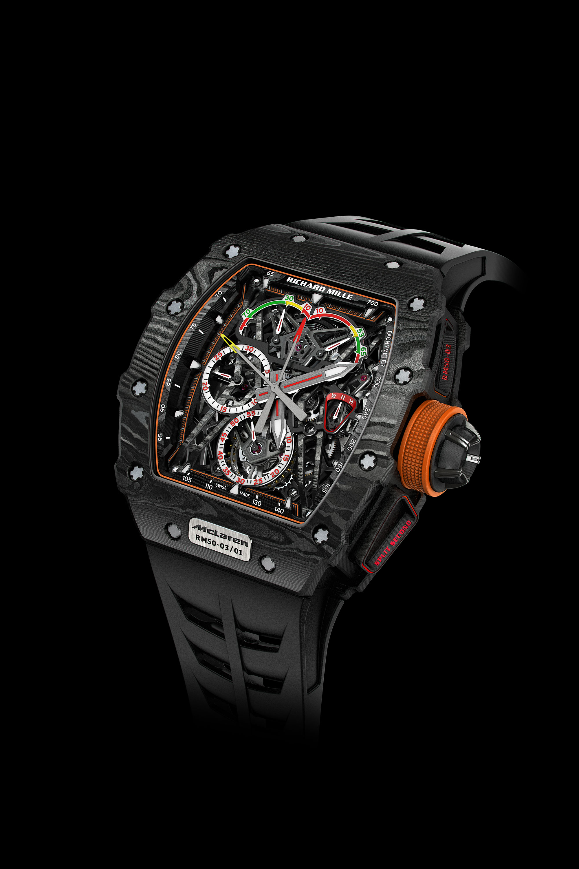 Richard Mille RM 50-03 McLaren F1 RM-50-03-front-rubber-strap_rev0