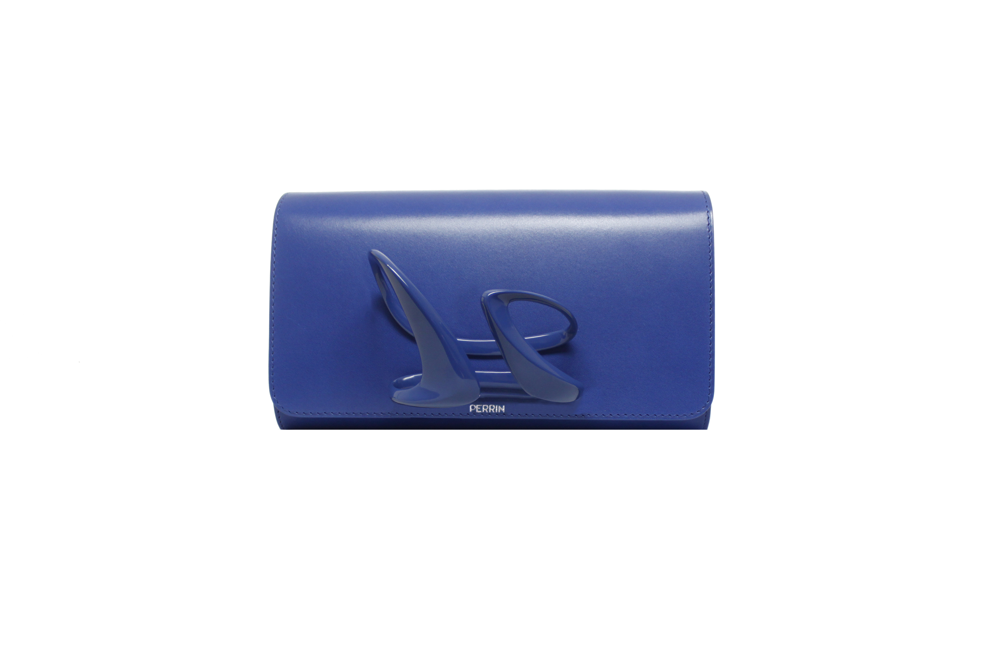 Perrin Paris x Zaha Hadid Strae clutch in blue