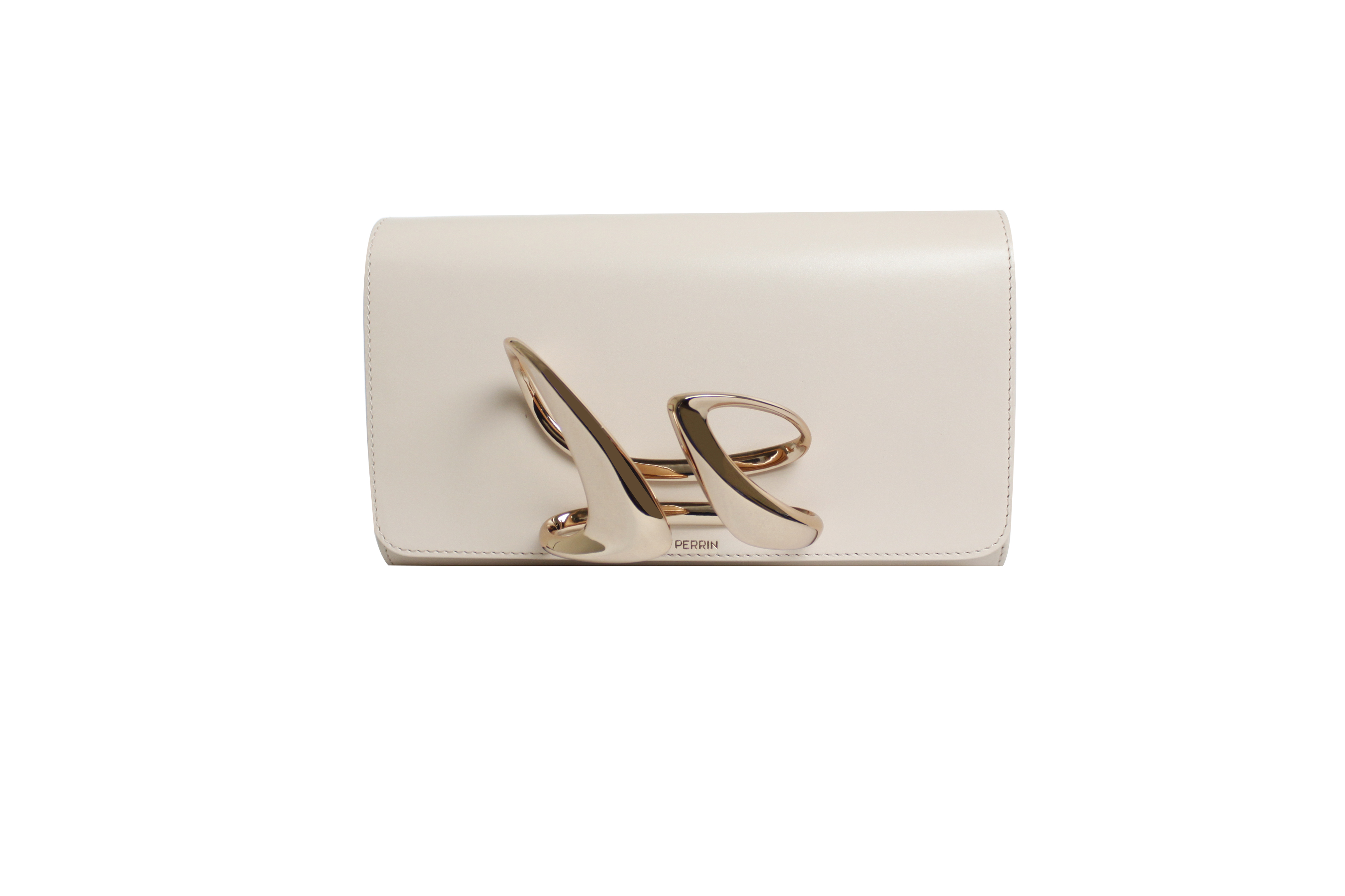 Perrin Paris x Zaha Hadid Strae clutch in white