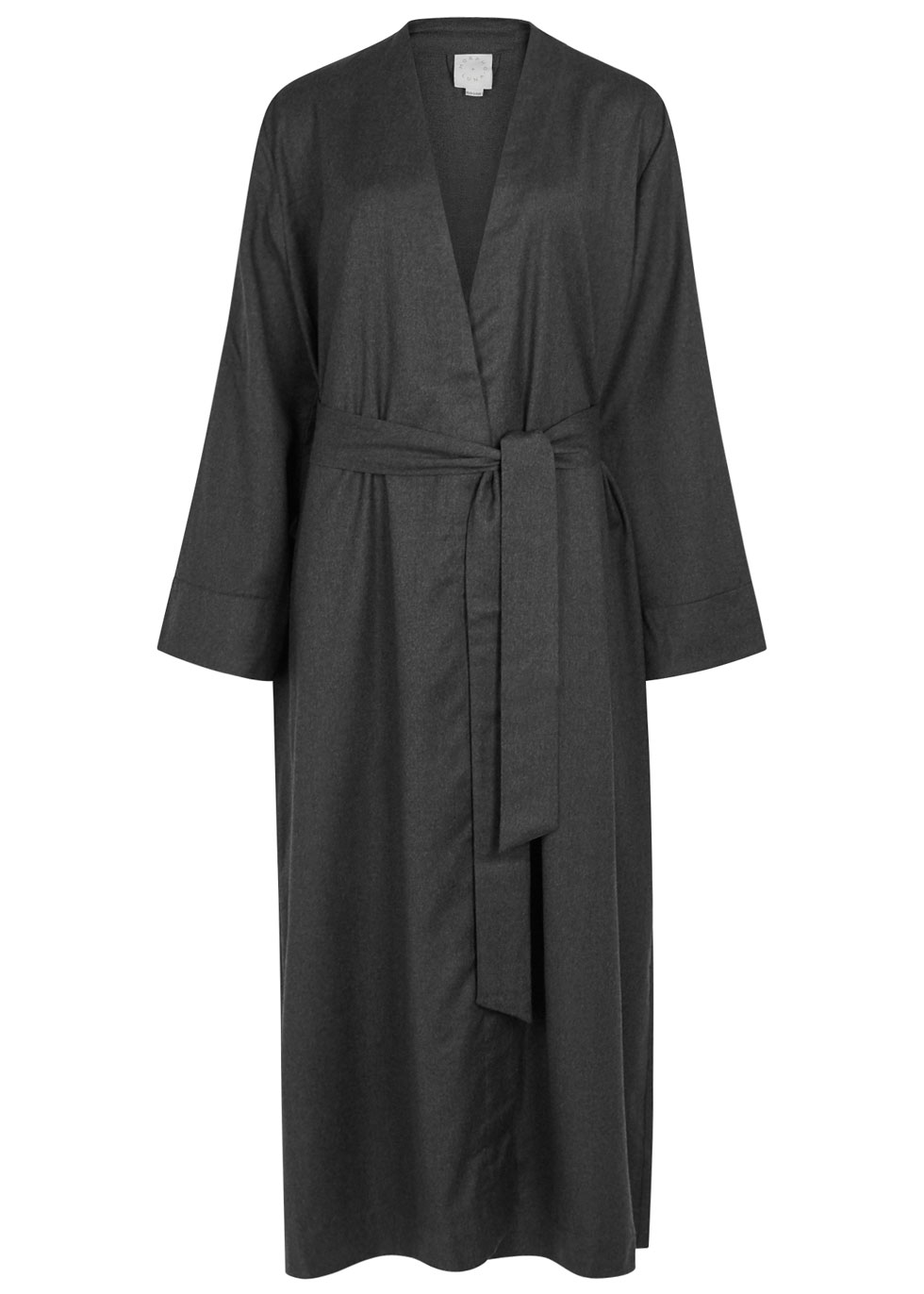Morpho + Luna at Harvey Nichols - Luna charcoal wool flannel robe - £400