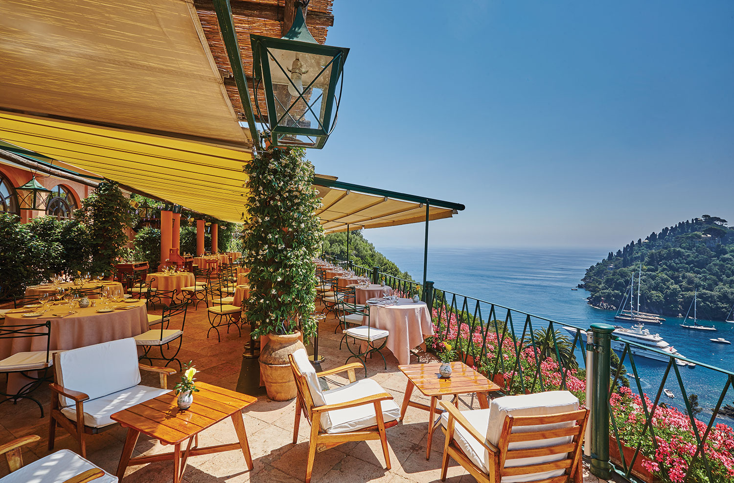 Belmond Hotel Splendido’s picturesque restaurant