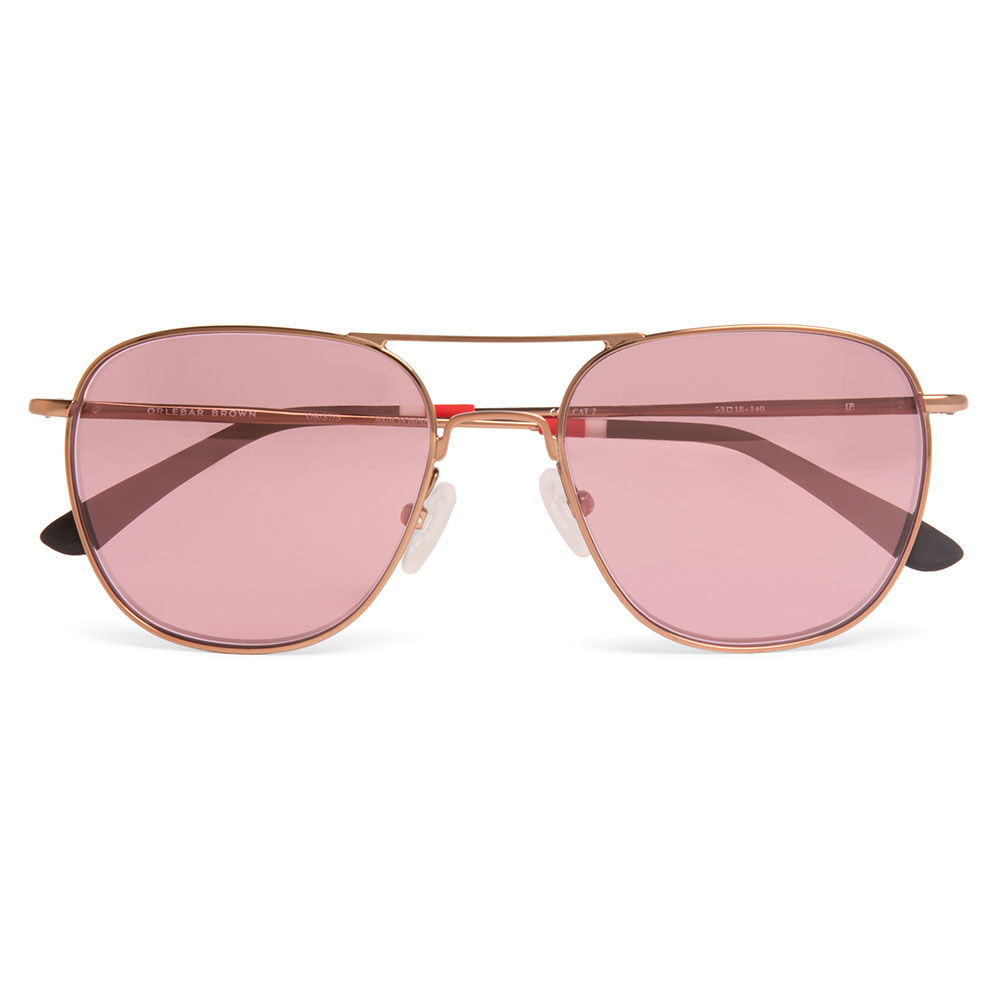 Orlebar Brown aviators in bronze Orlebar Brown aviators in bronze