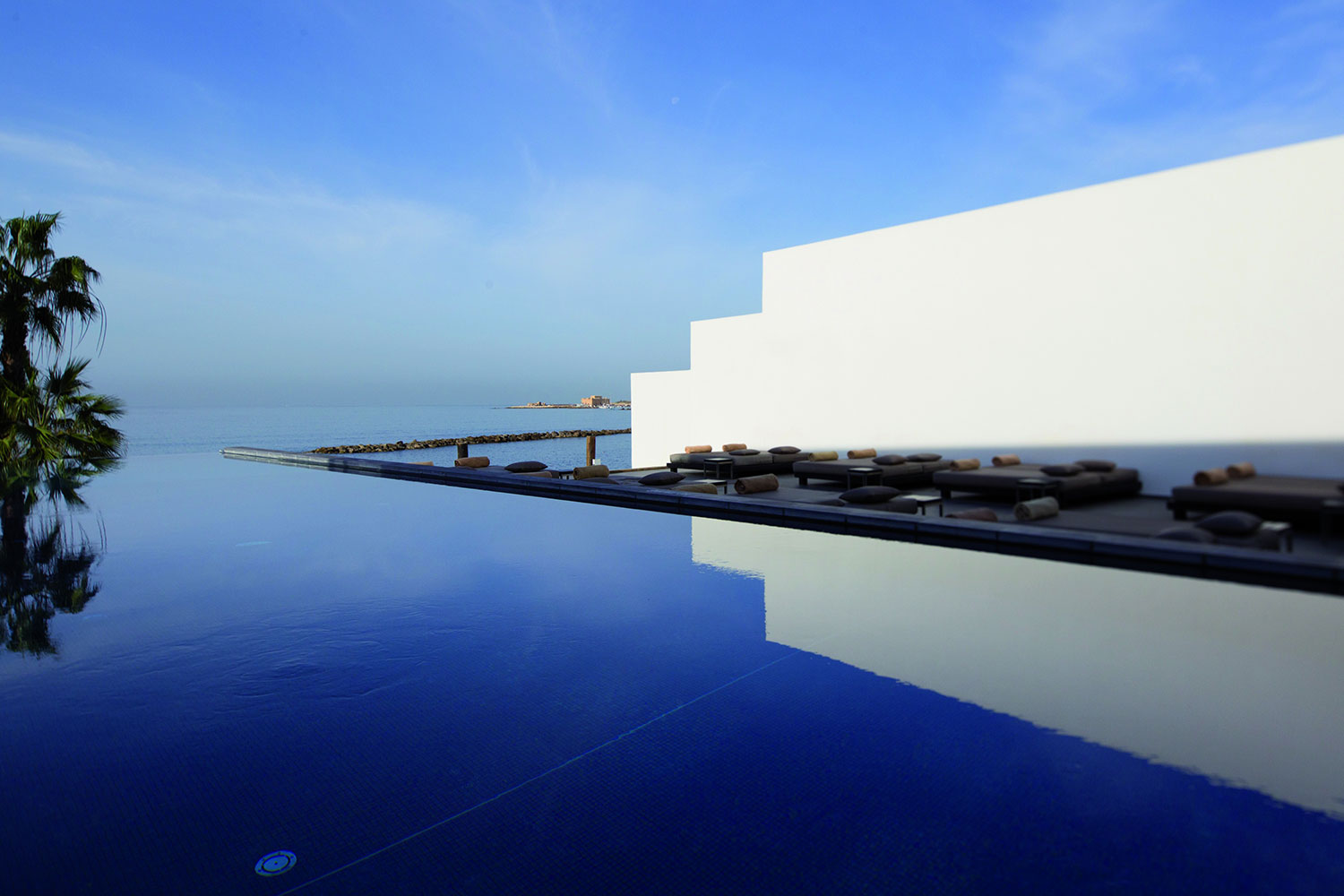 Almyra’s pool is designed for relaxation