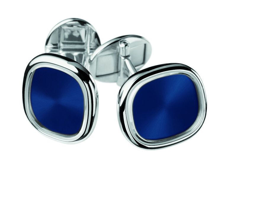 blue cufflinks