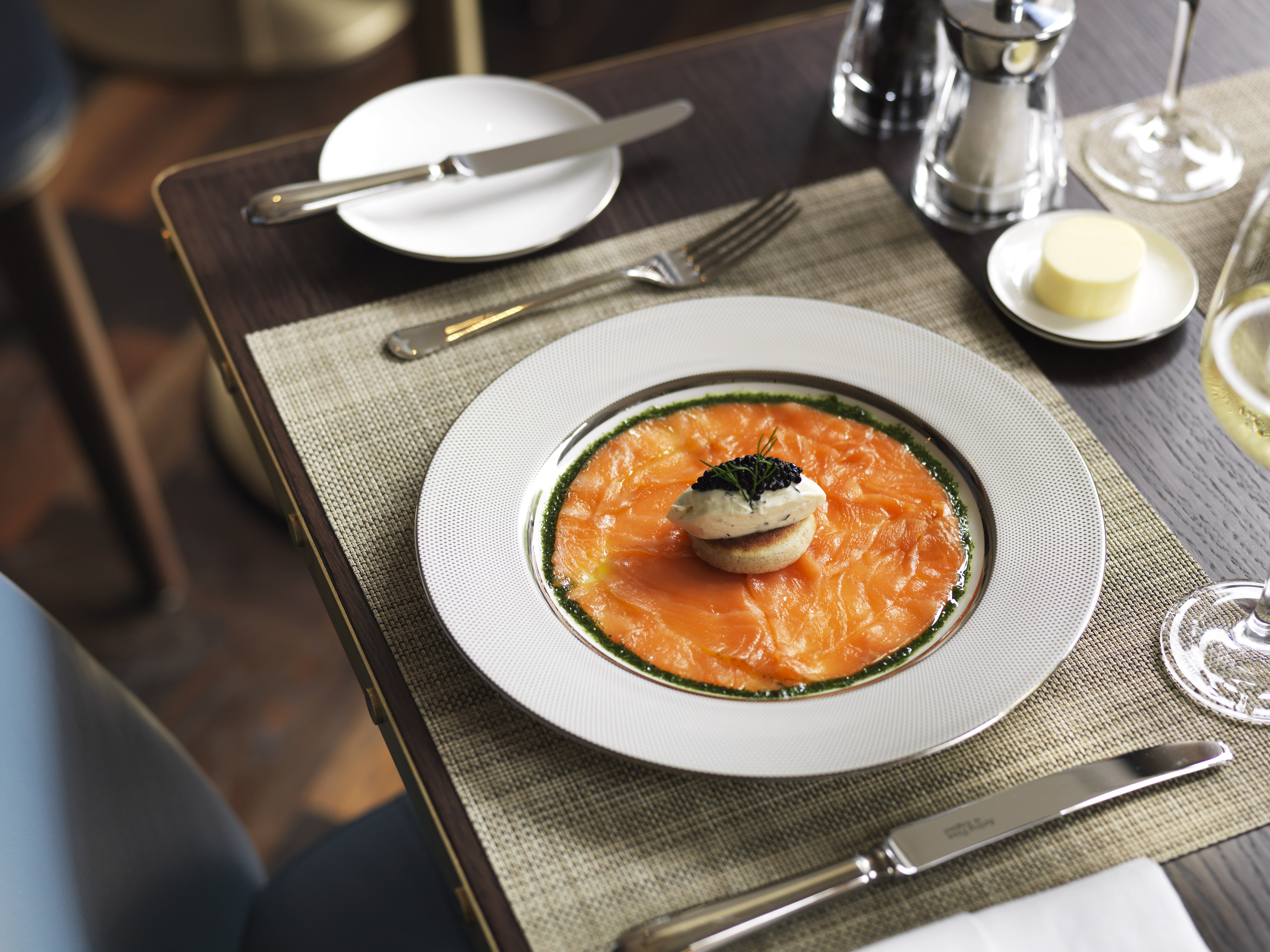 Smoked salmon at Galvin at The Athenaeum Smoked salmon at Galvin at The Athenaeum