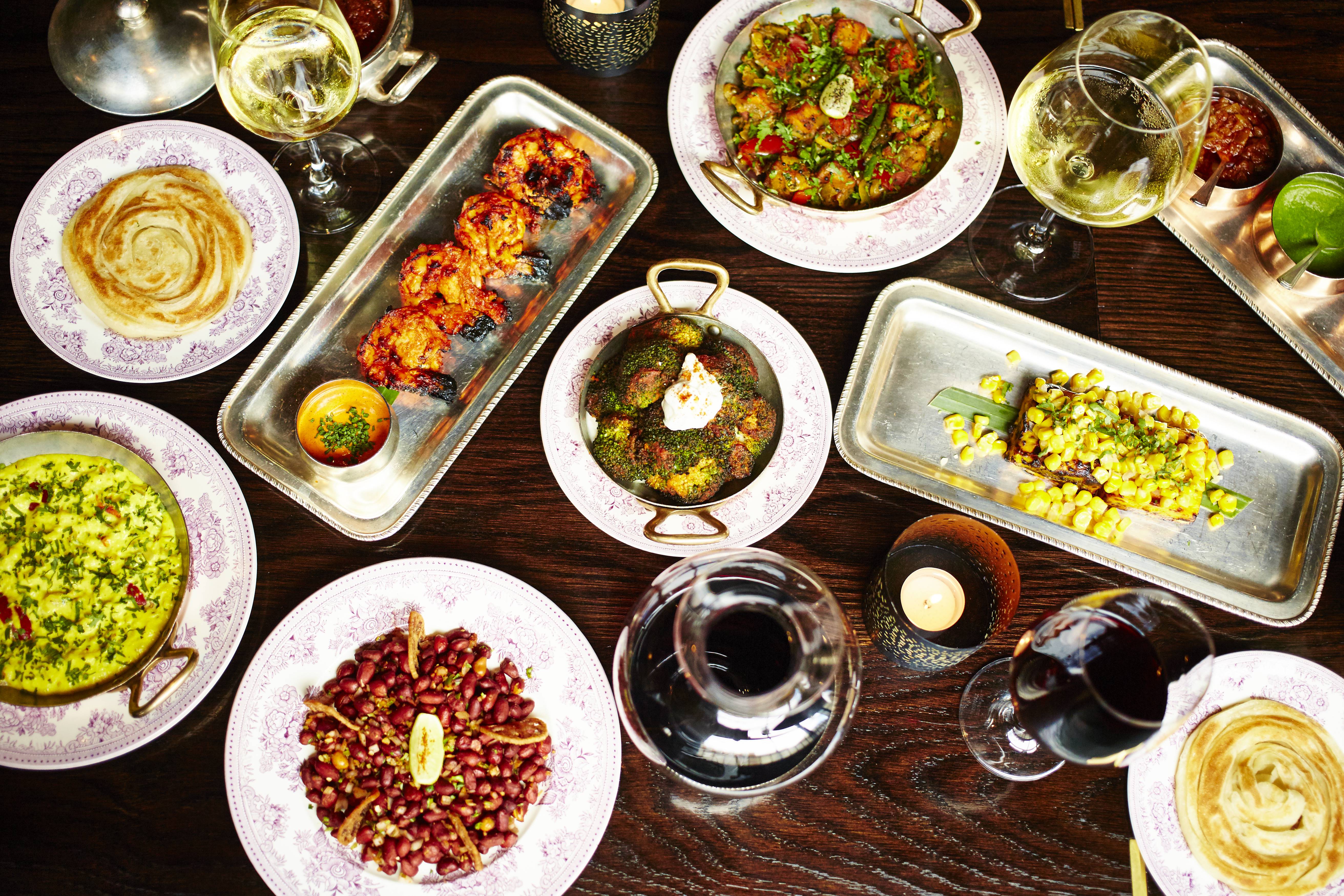 assortment of dishes