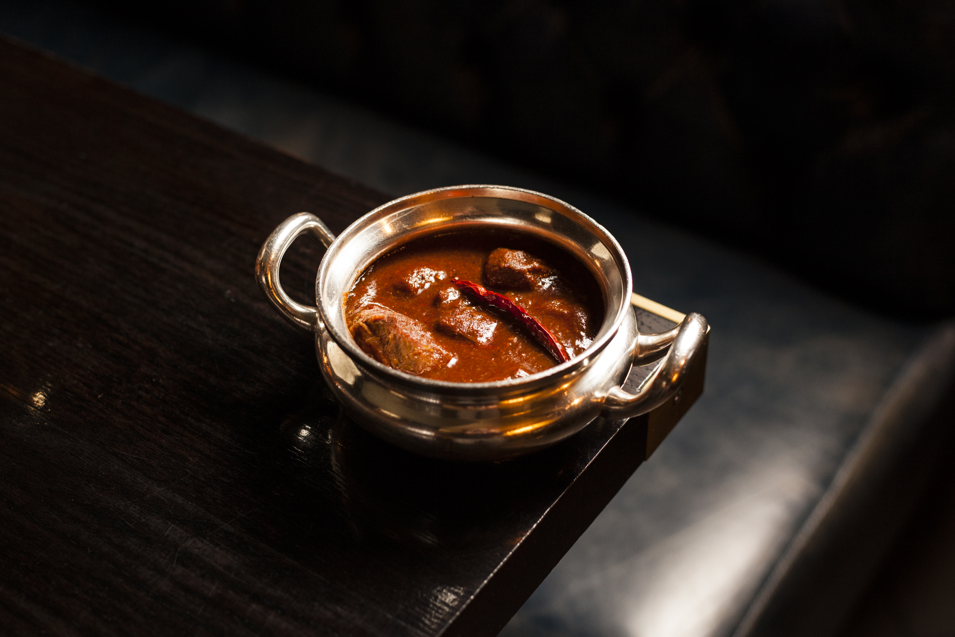 Pork cheek vindaloo