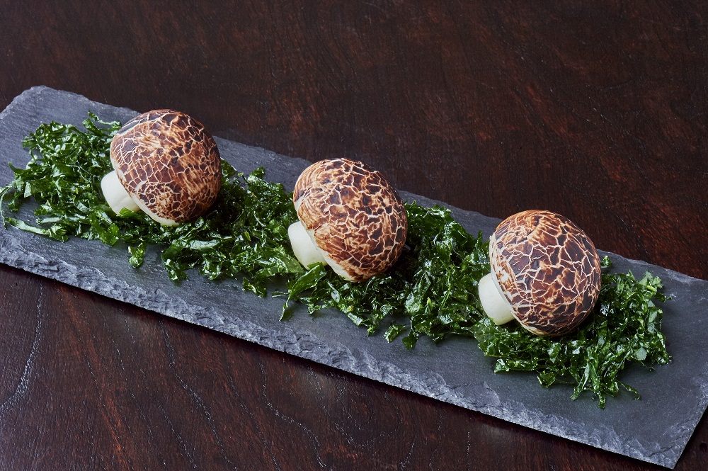 Black truffle and shiitake mushroom buns Black truffle and shiitake mushroom buns