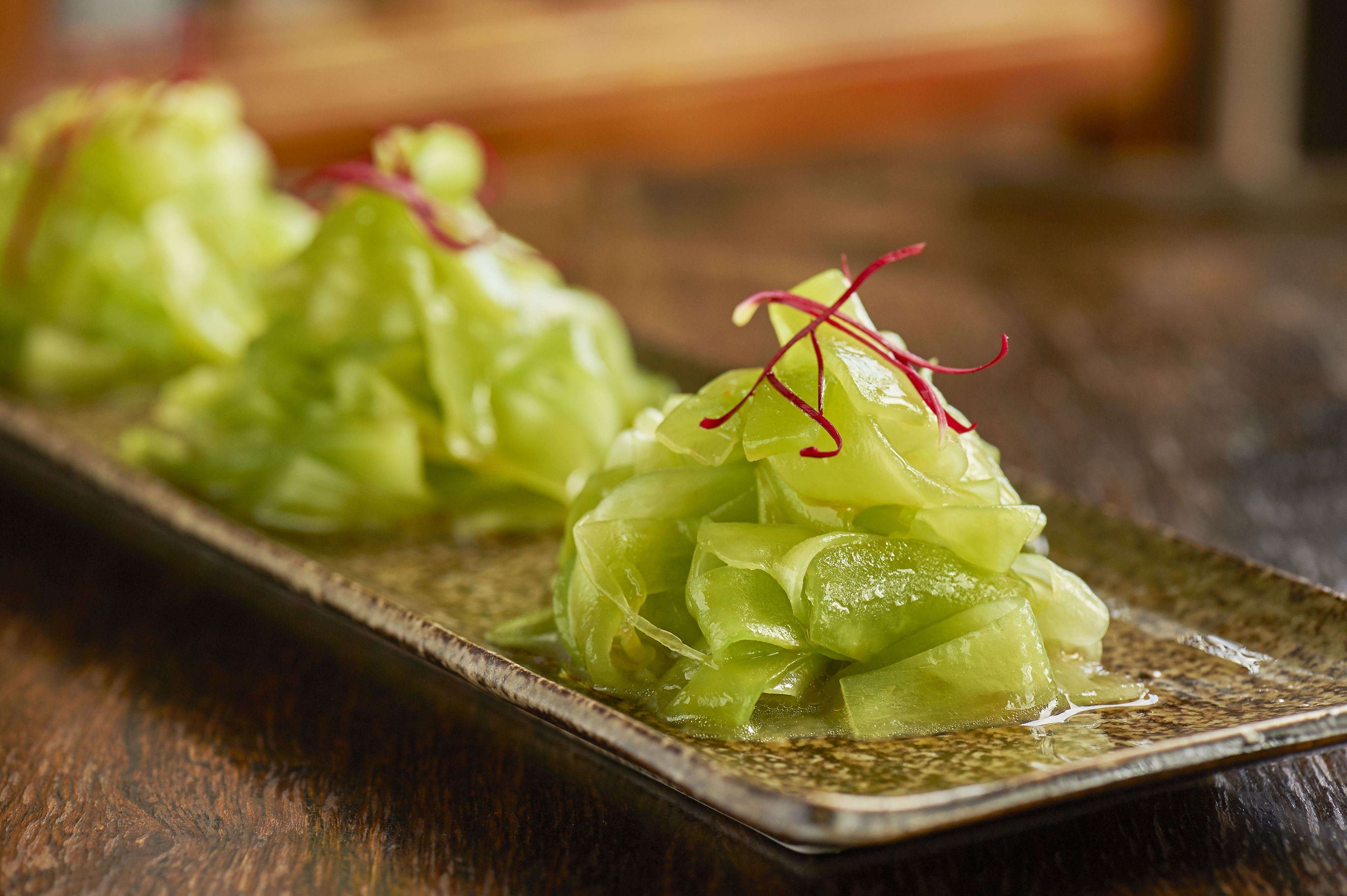 Chinese asparagus heart with hula dressing Chinese asparagus heart with hula dressing