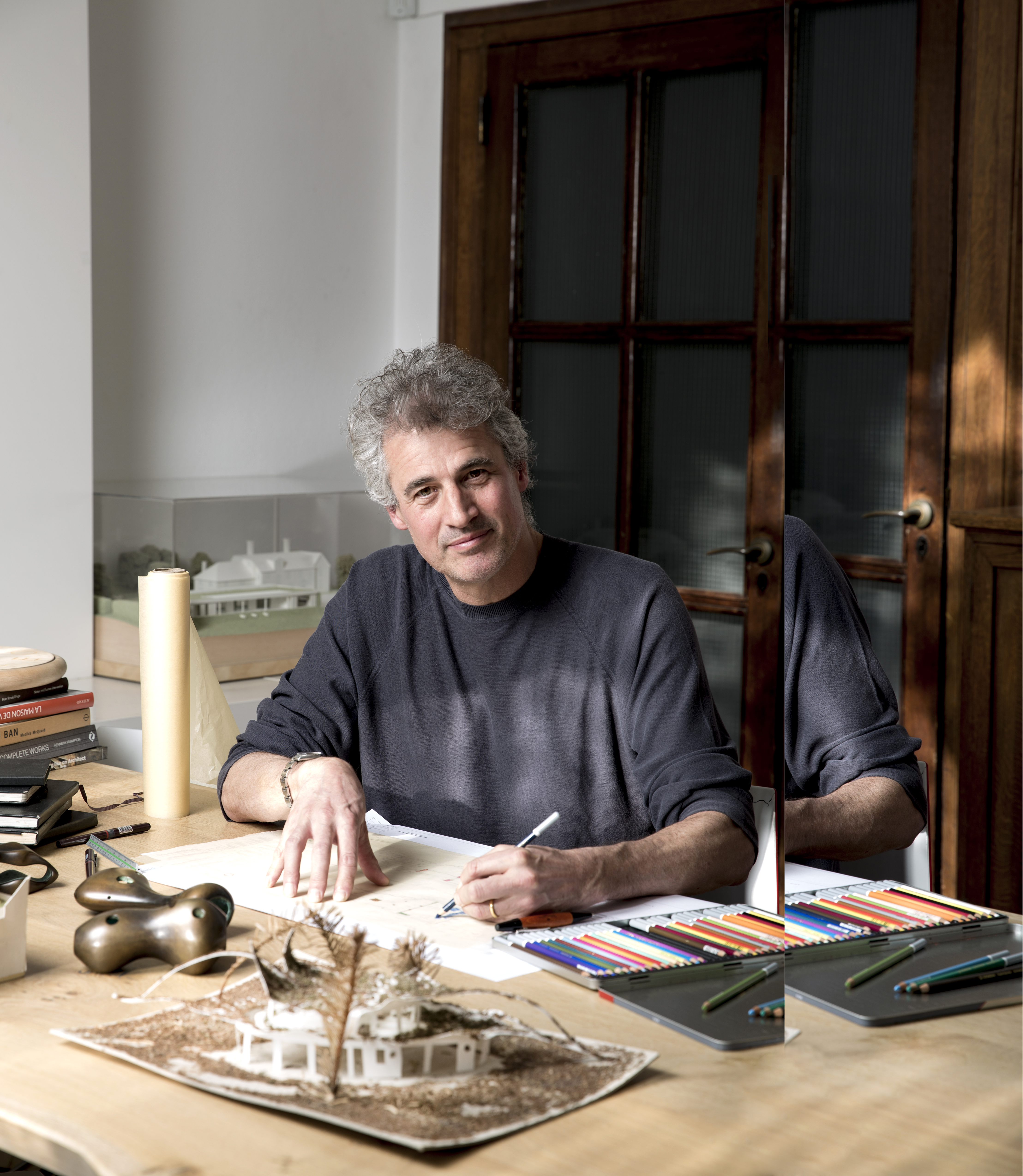 Alex Michaelis at his studio, photographed by Gemma Day
