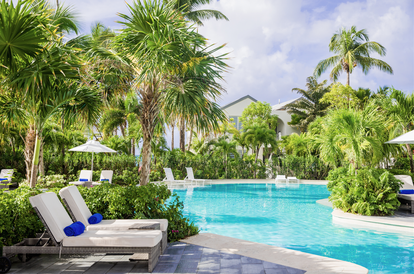 Poolside view at Carlisle Bay