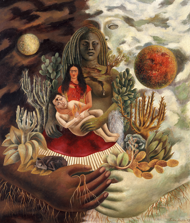 The Love Embrace of the Universe, the Earth (Mexico), Me, Diego, and Señor Xolotl, Frida Kahlo, 1949 (c) The Jacques and Natasha Gelman Collection of 20th Century Mexican Art and The Vergel Collection The Love Embrace of the Universe, the Earth (Mexico), Me, Diego, and Señor Xolotl, Frida Kahlo, 1949 (c) The Jacques and Natasha Gelman Collection of 20th Century Mexican Art and The Vergel Collection