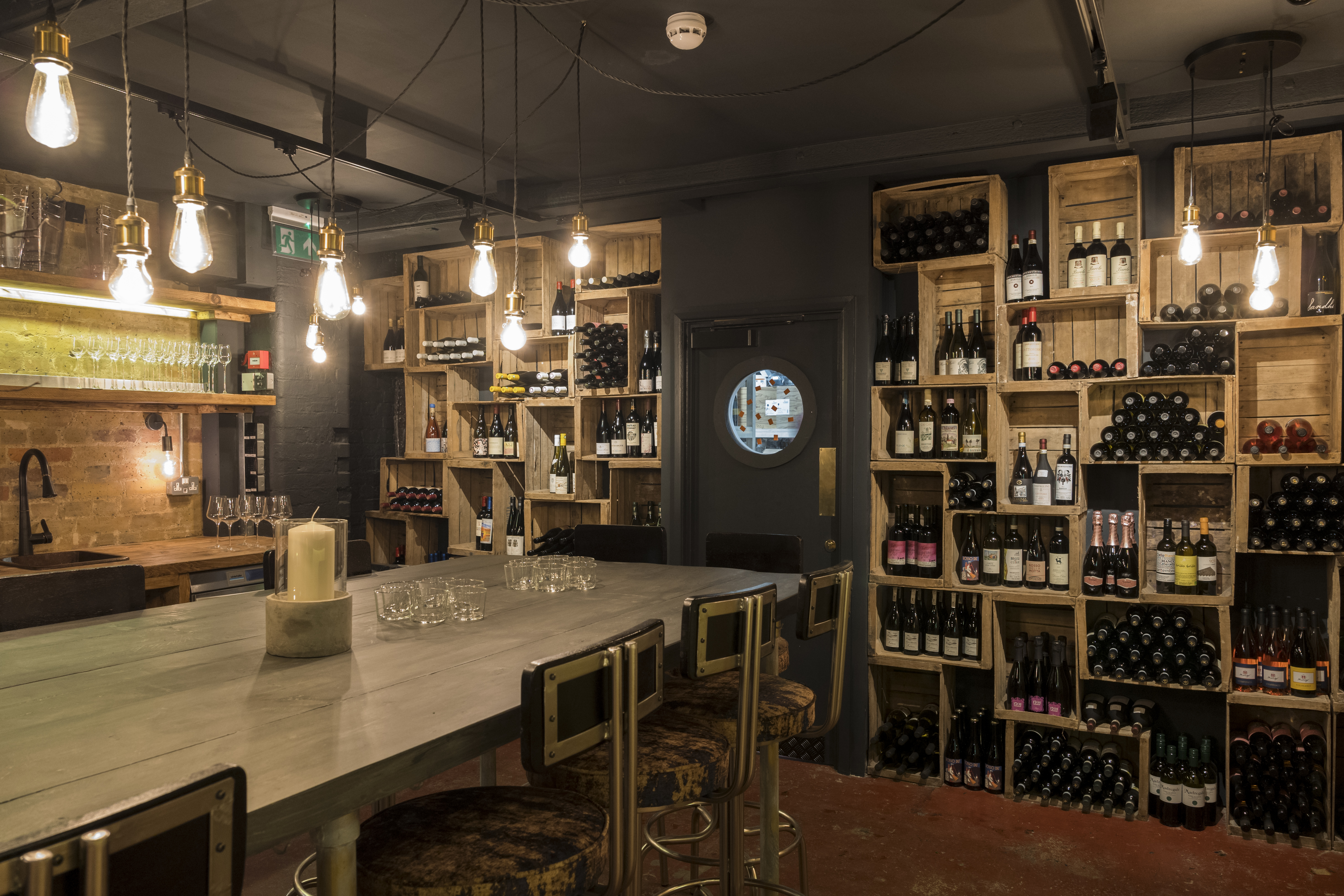 Bottles wine bar