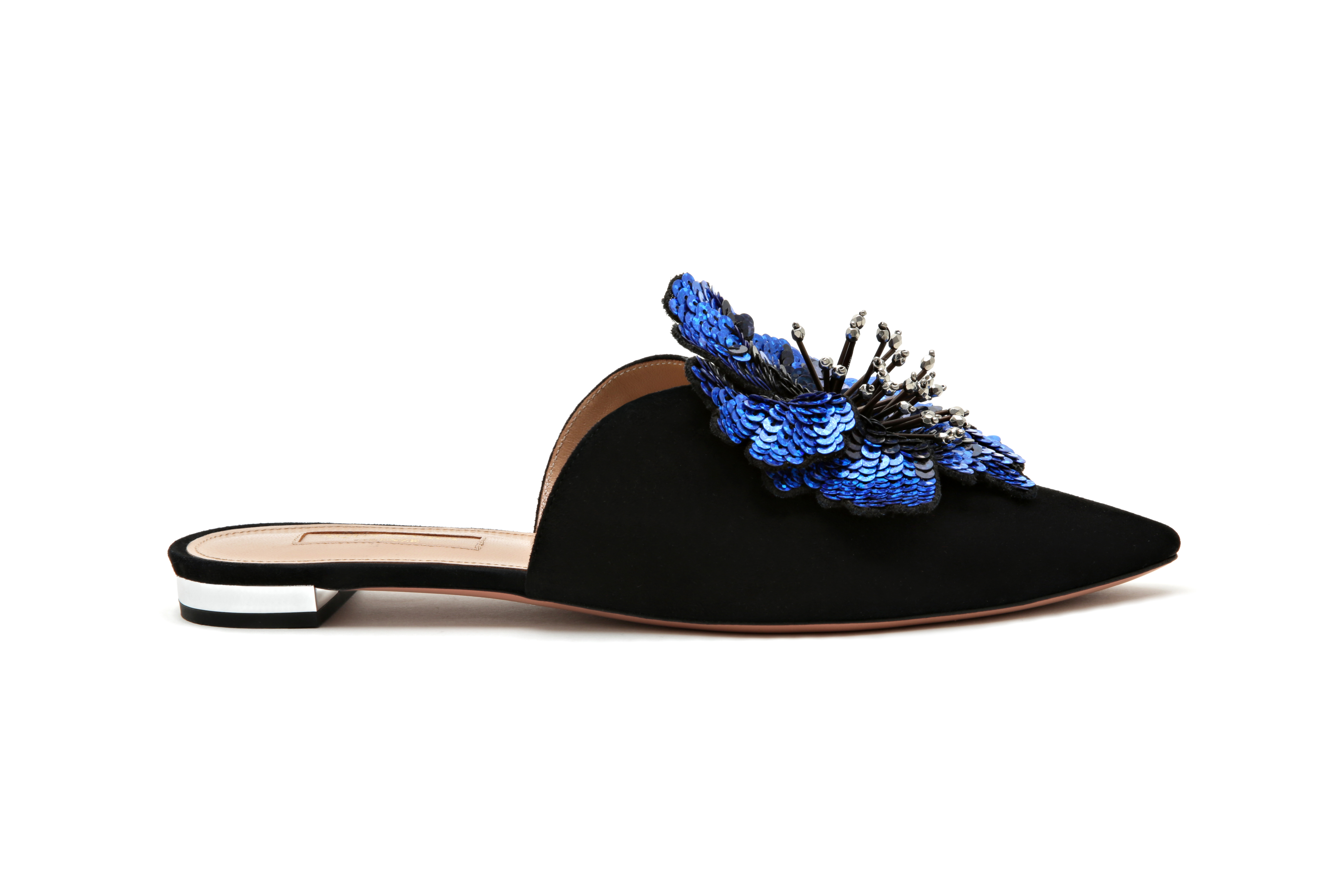 Glamorous flats from Aquazurra