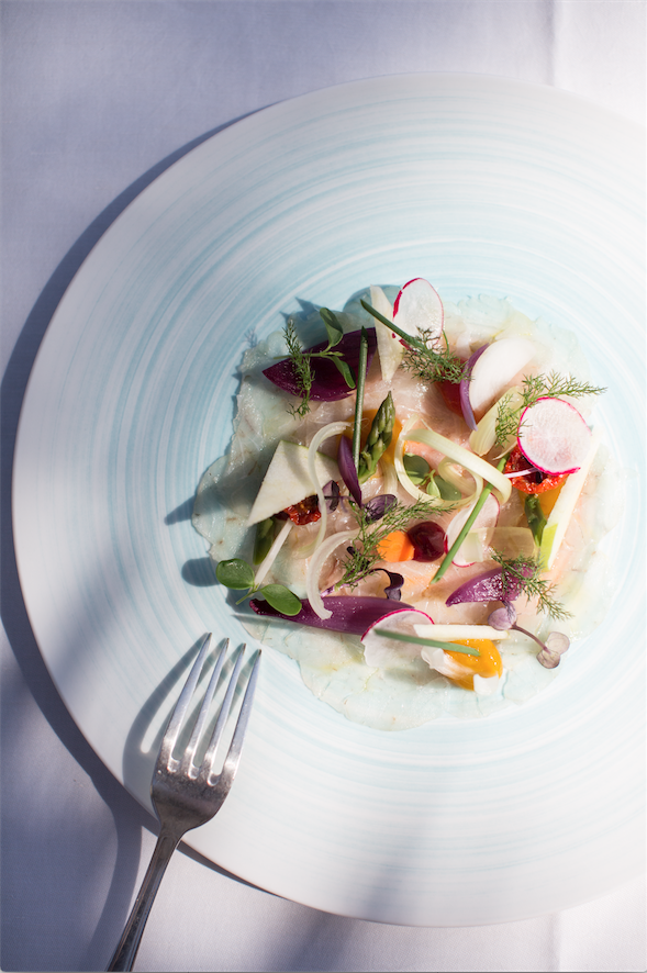 Fresh seafood dishes at Oliviero at Belmond Villa St'Andrea