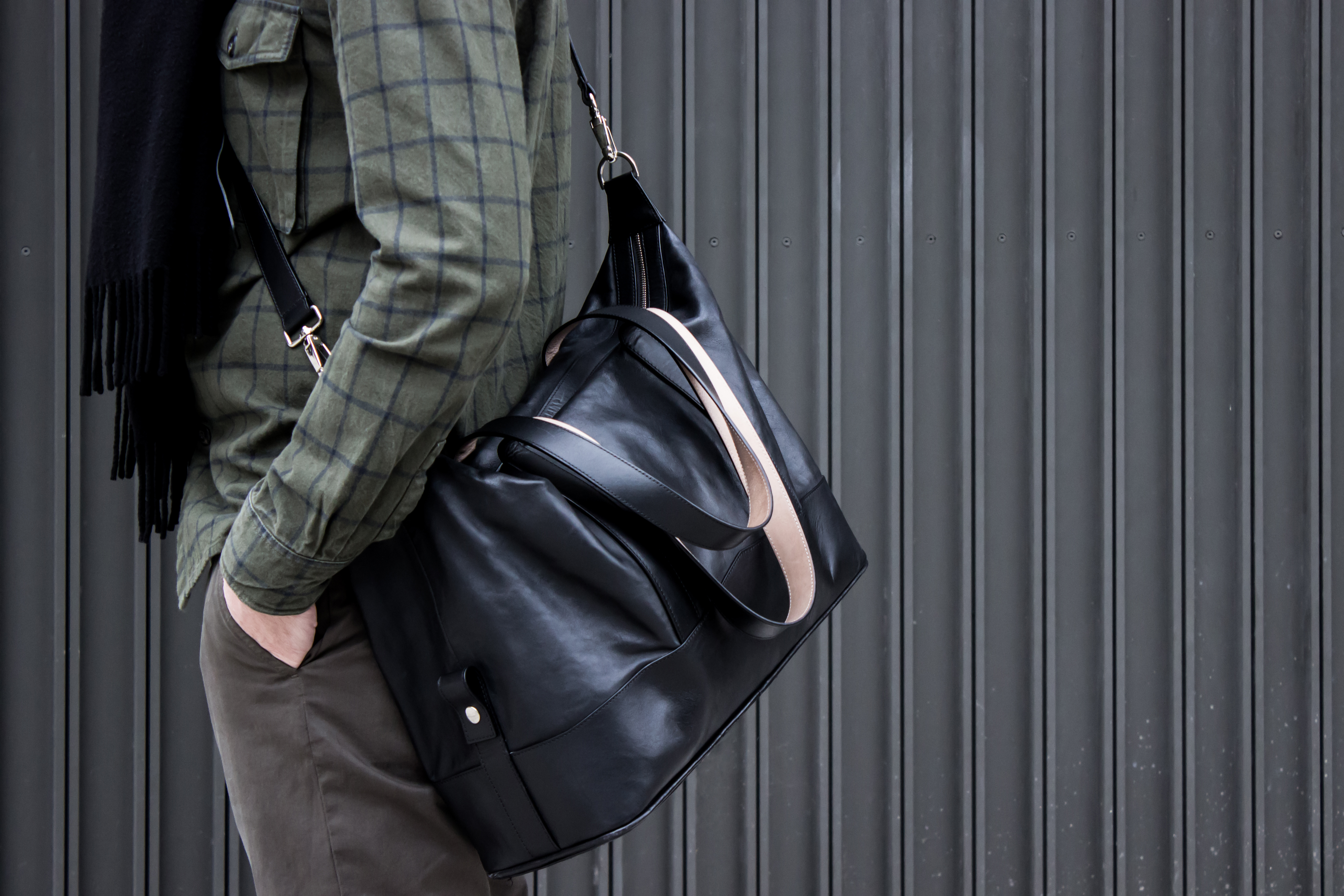 Thomas Clipper luxury leather travel bag