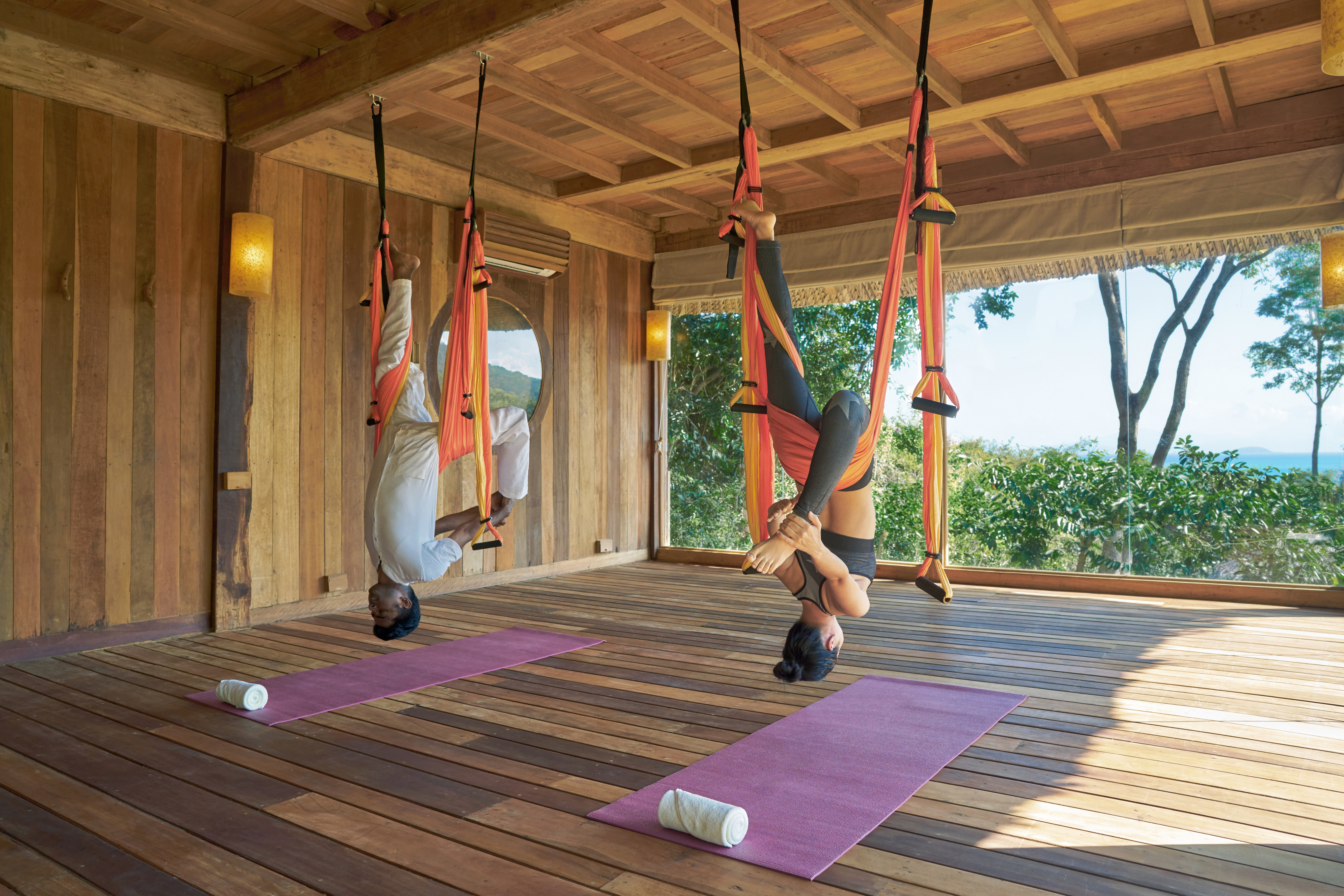 Aerial yoga at Six Senses in Ninh Van Bay Vietnamese whirl: Our luxury travel guide to Vietnam