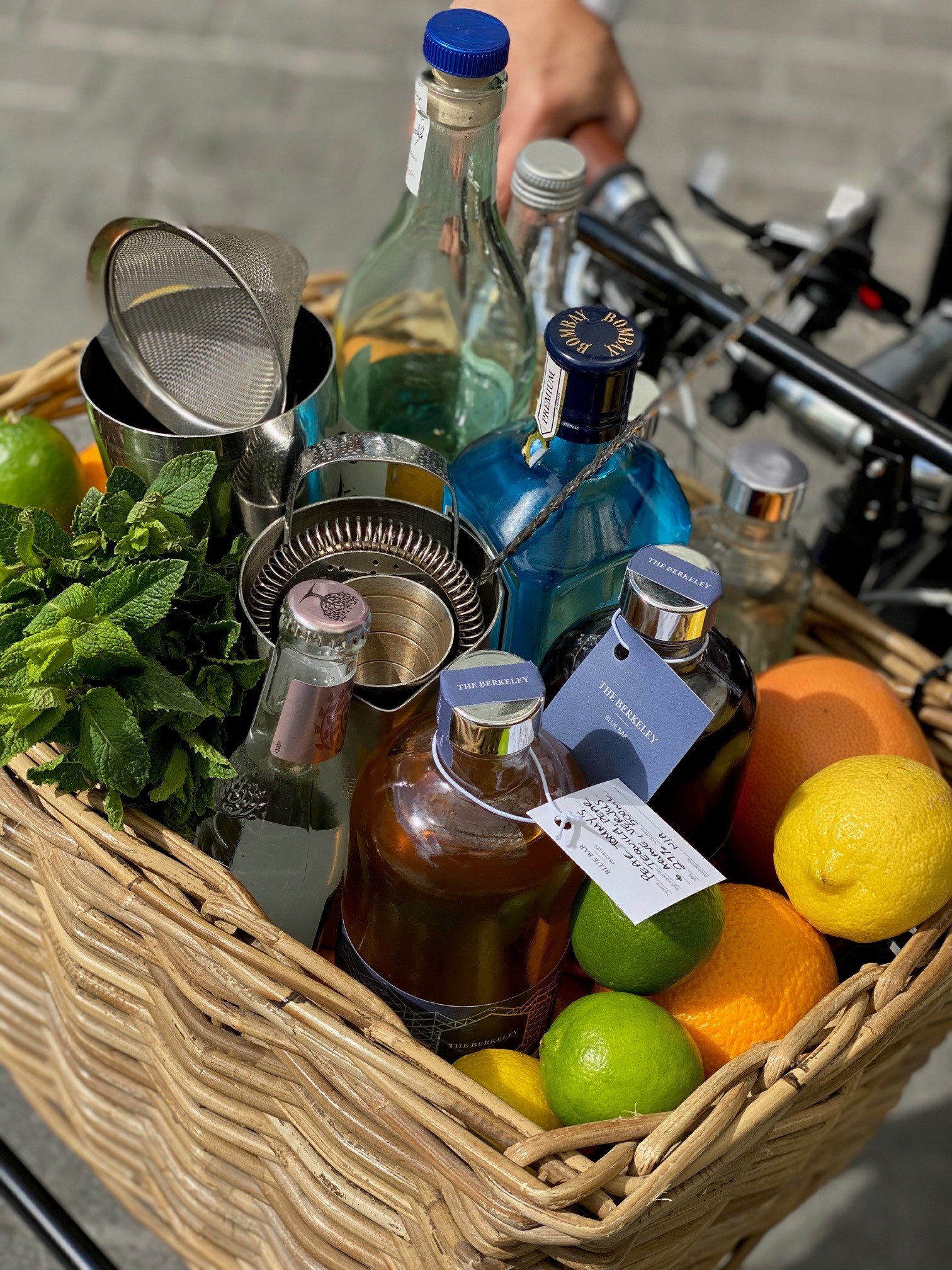 Door-to-door cocktail deliveries courtesy of The Berkeley