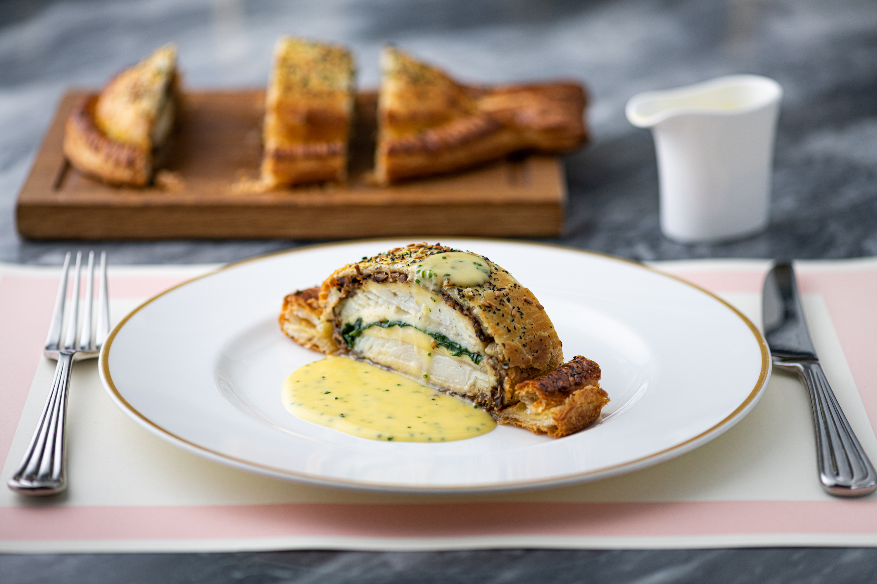 The new Turbot Coulibiac with champagne sauce An interview with Bob Bob Ricard’s new Head Chef Tom Peters