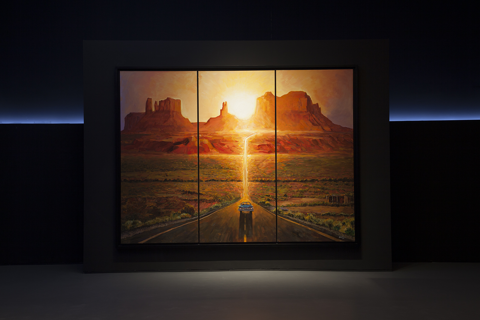 Sunset Monument Valley painting by Bob Dylan