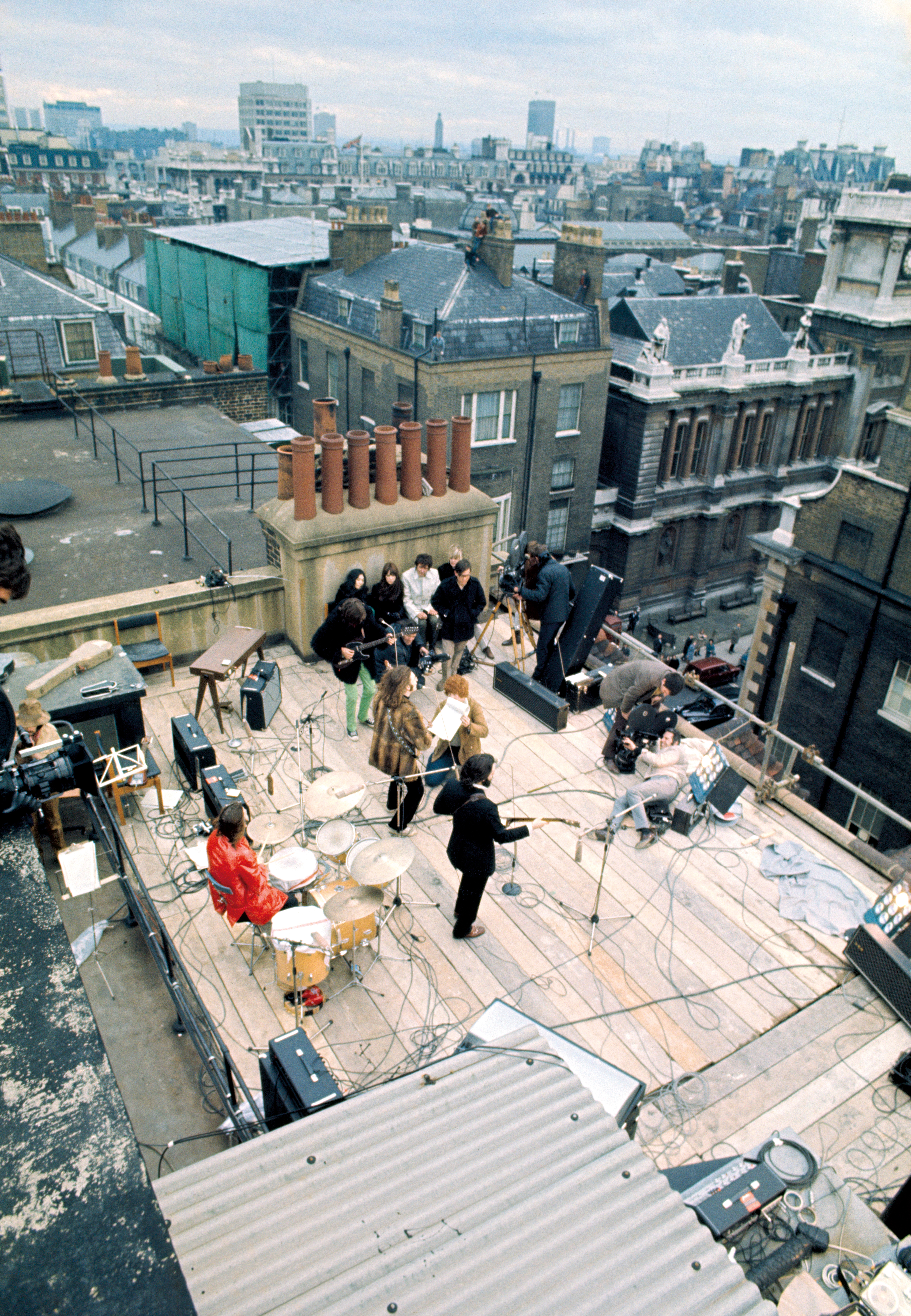 Beatles Get Back rooftop Savile Row gig