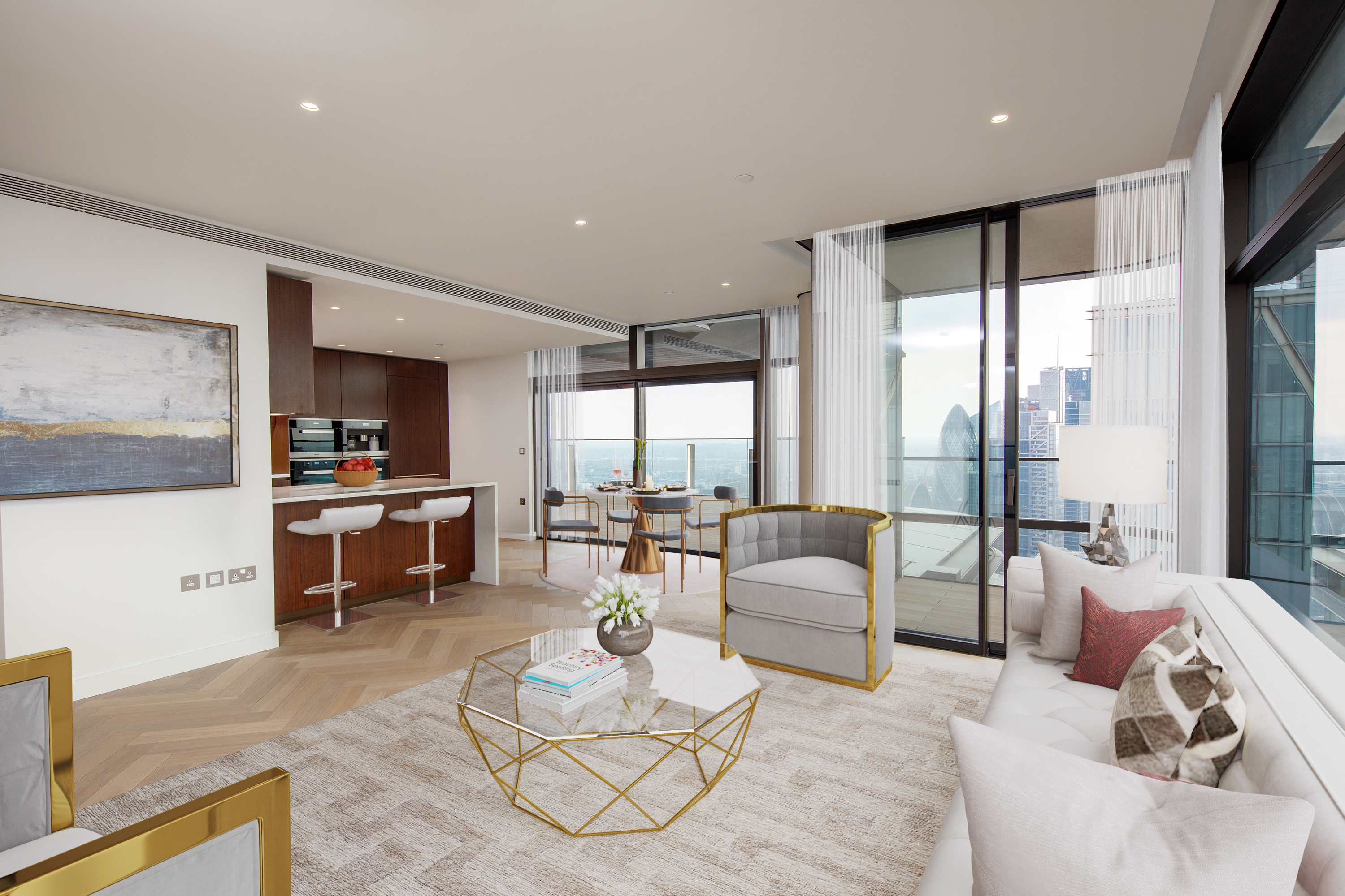 Interior of a property for sale in Principal Tower, Shoreditch London