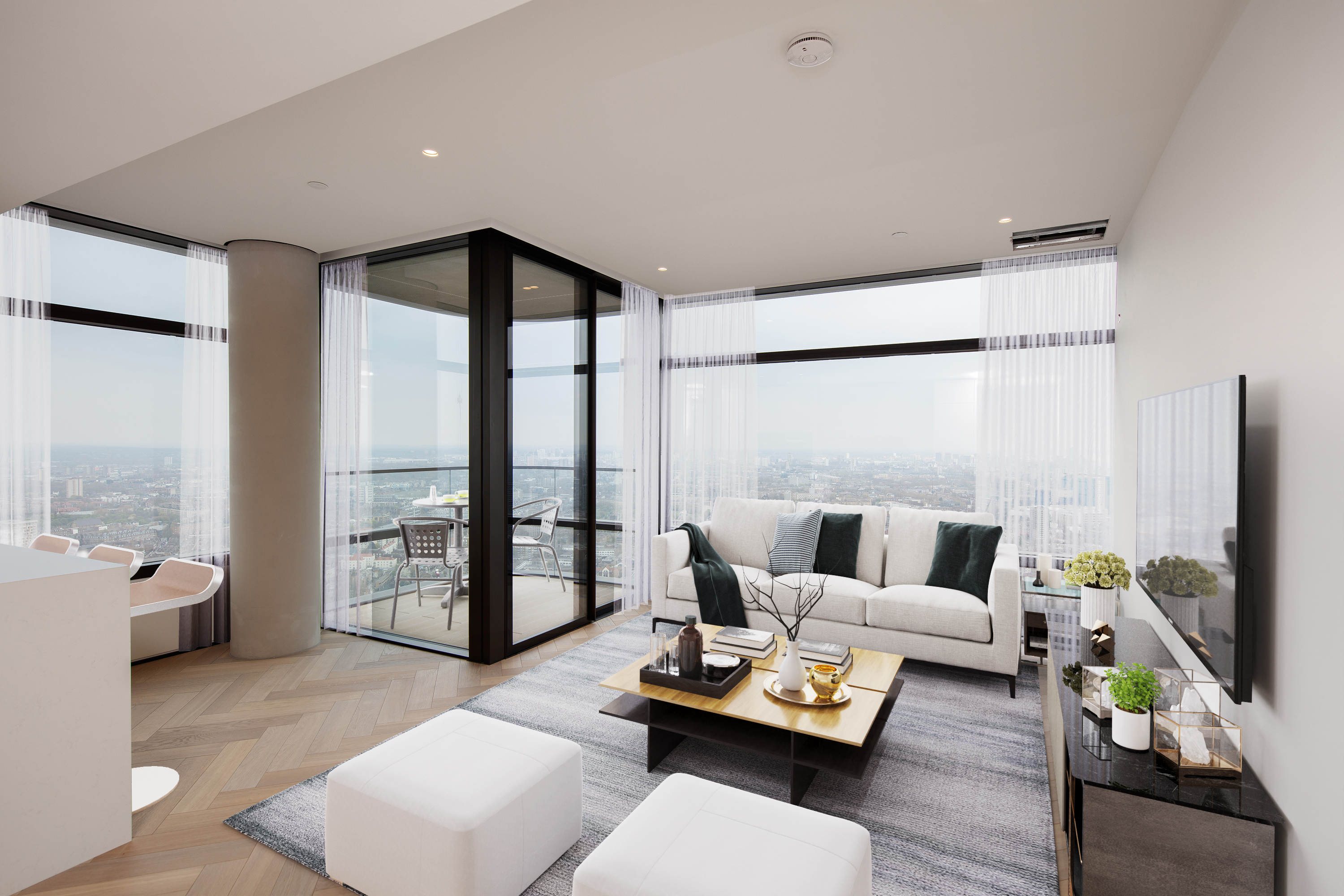 Interior of a property for sale in Principal Tower, Shoreditch London