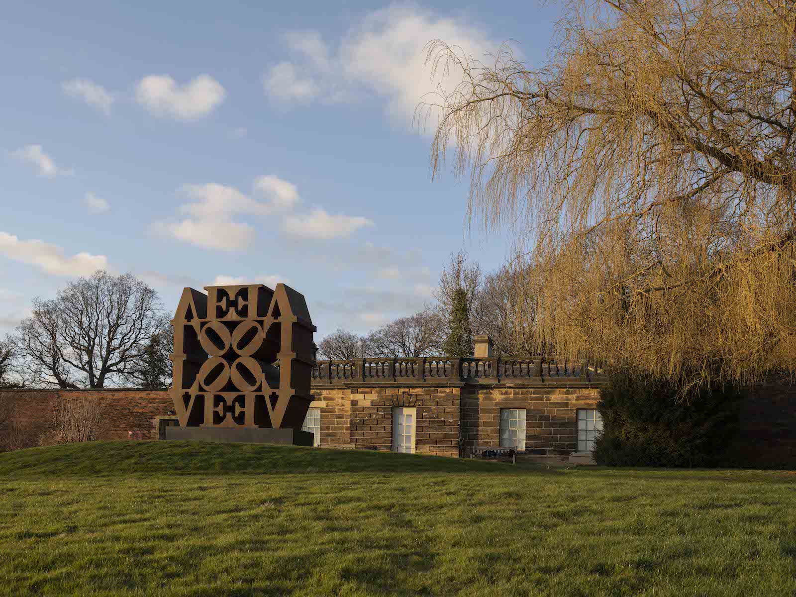 Robert Indiana Love Wall at Yorkshire Sculpture Park