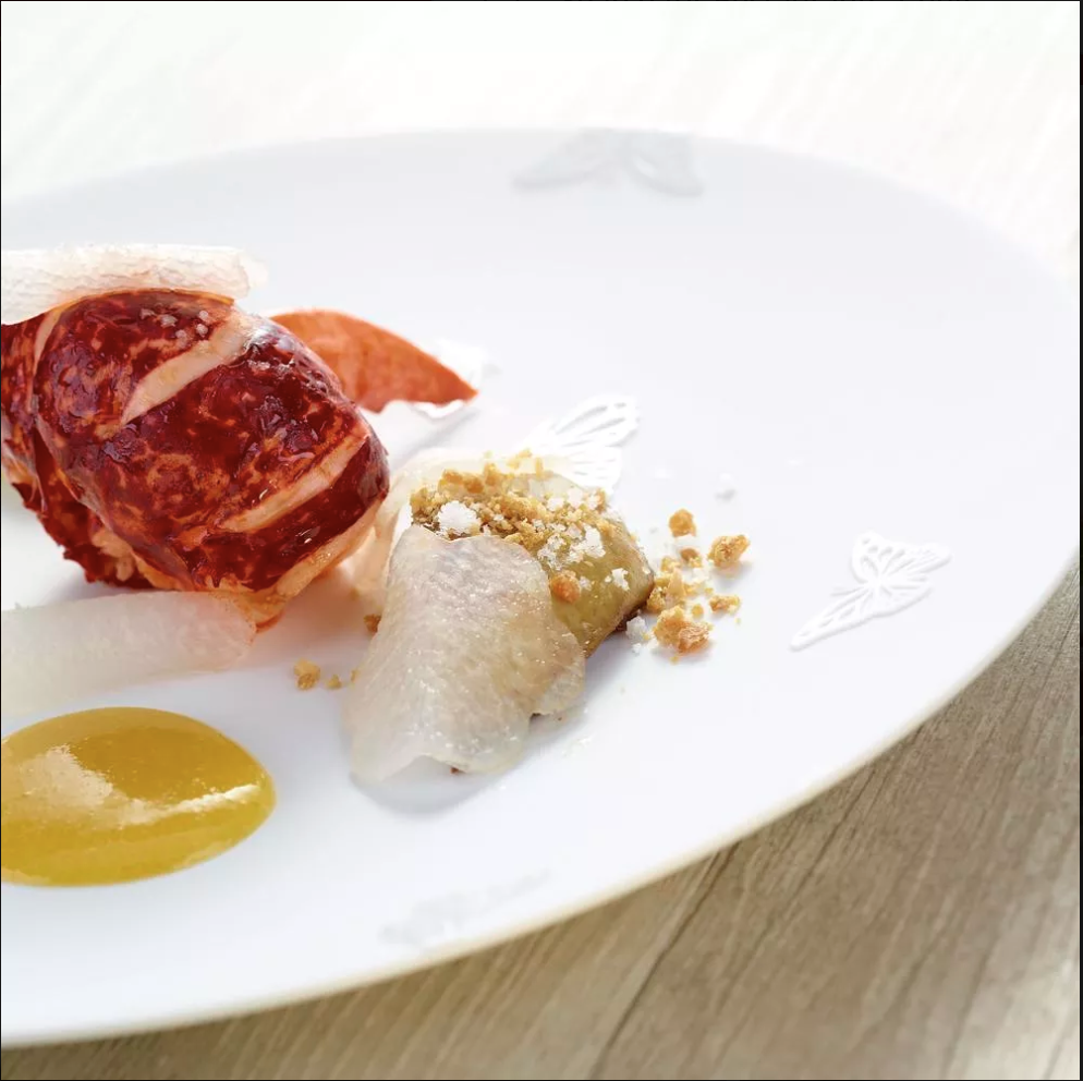 A dish by Gael Orieux, of Auguste Paris