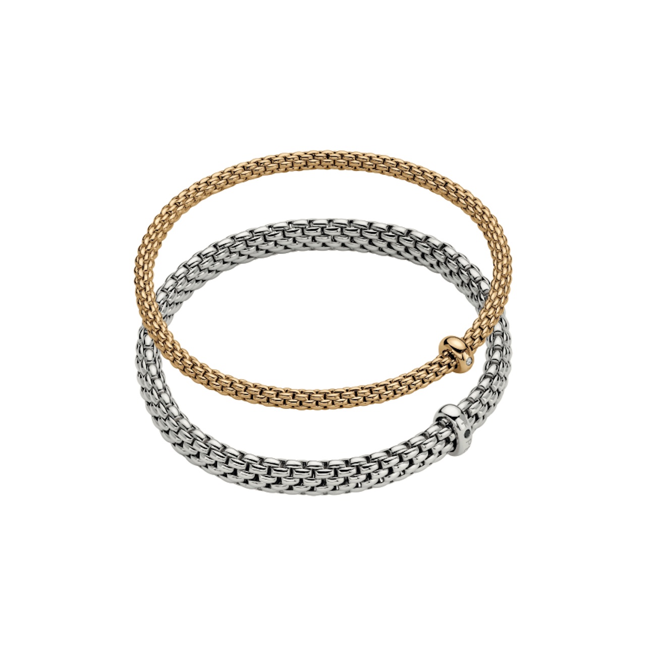 FOPE Flex'it Luna 18ct Yellow Gold Large Link Bracelet