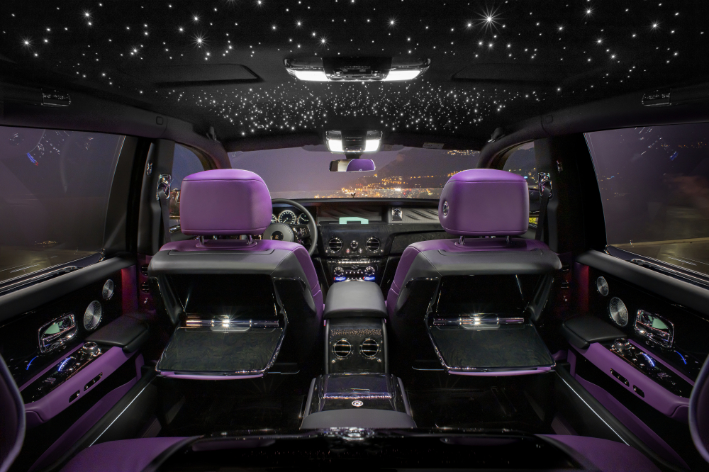 The interior of The Iconoclast spec of Rolls-Royce Phantom