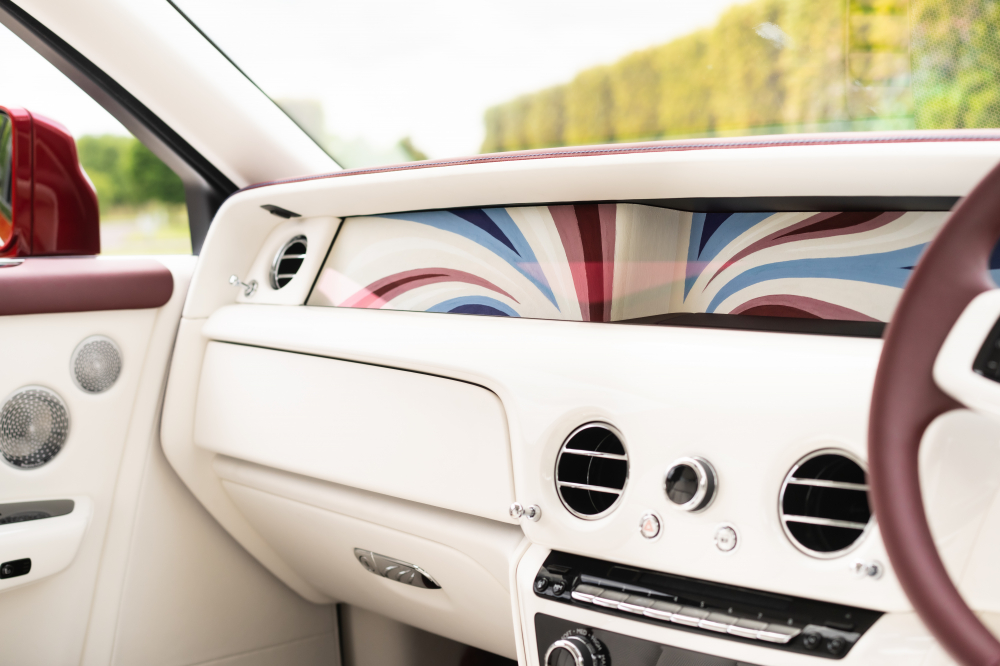 The customisable interior of The Platino edition of Rolls-Royce Phantom