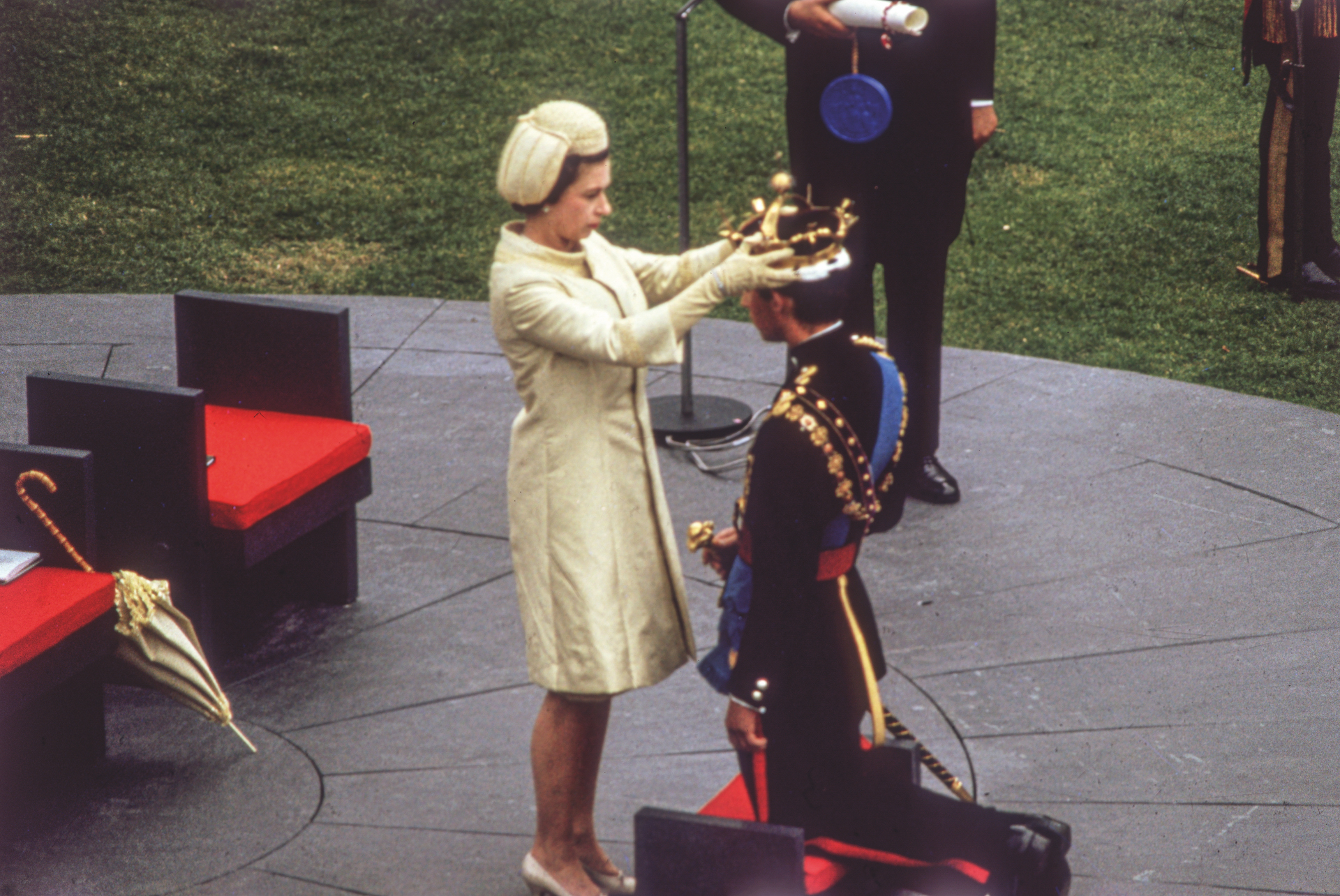 The Queen Crowns Charles Prince of Wales