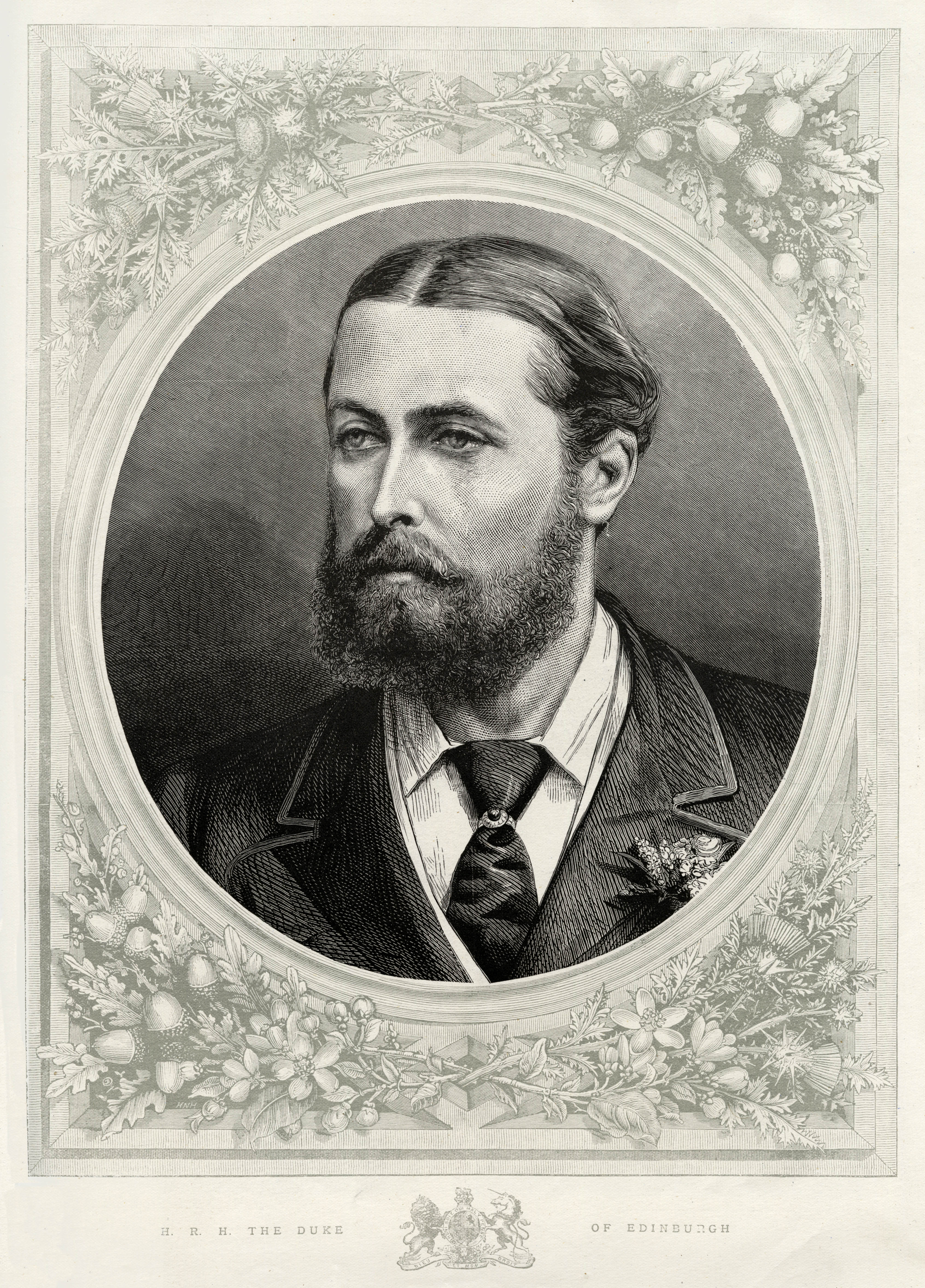Prince Alfred, Duke of Edinburgh shown at the age of 30