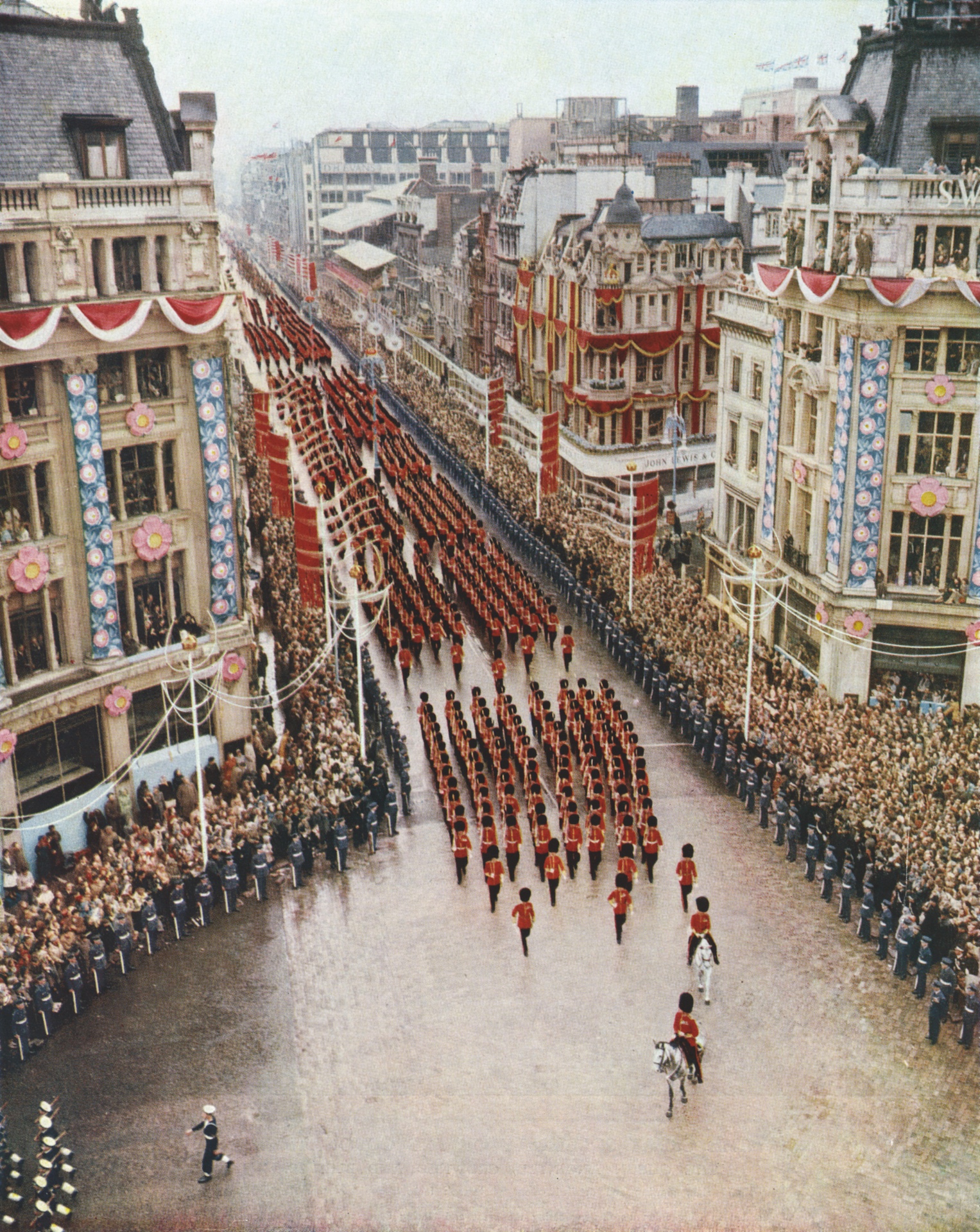 Queen Elizabeth II's Coronation procession, which stretched for three kilometers