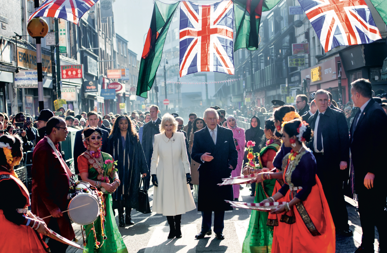 The King and Queen Consort at Brick Lane 