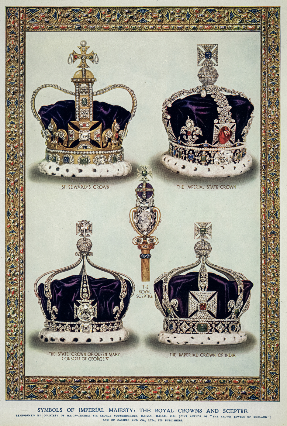The royal crowns and sceptre