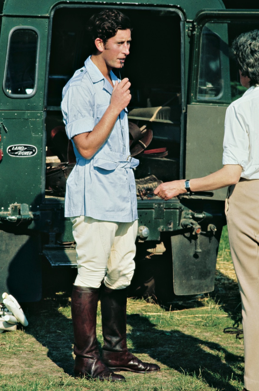 Playing polo in 1975 at Windsor Great Park